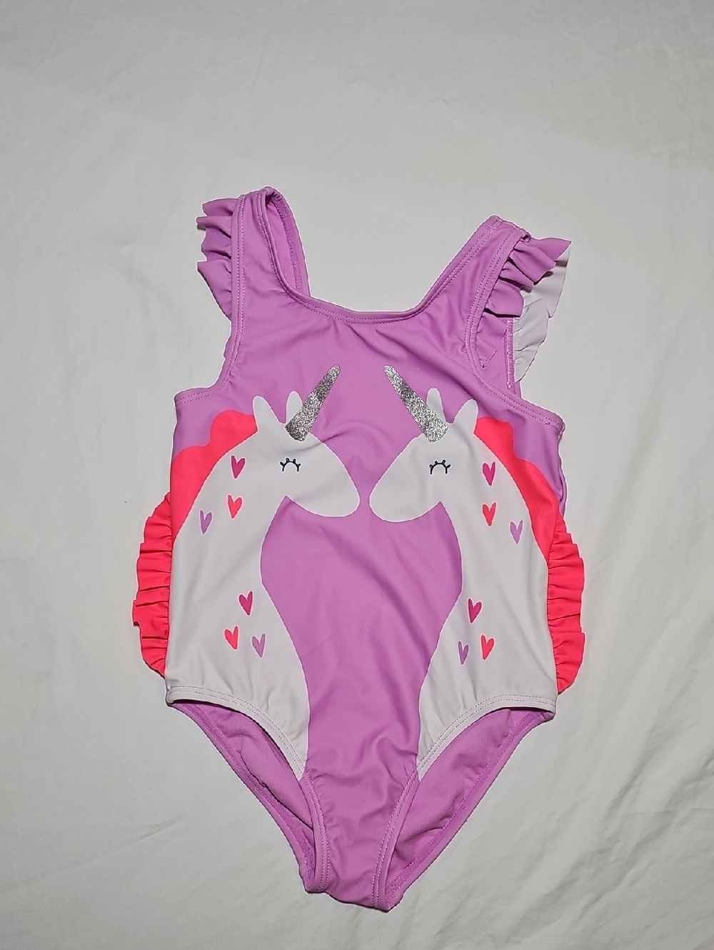 Epic Threads Purple Pink Unicorn One-Piece Swimsuit